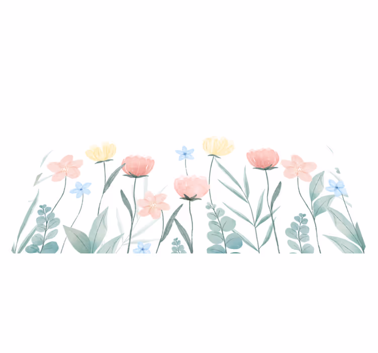 Naproane original aranjament floral colorat - TenStickers