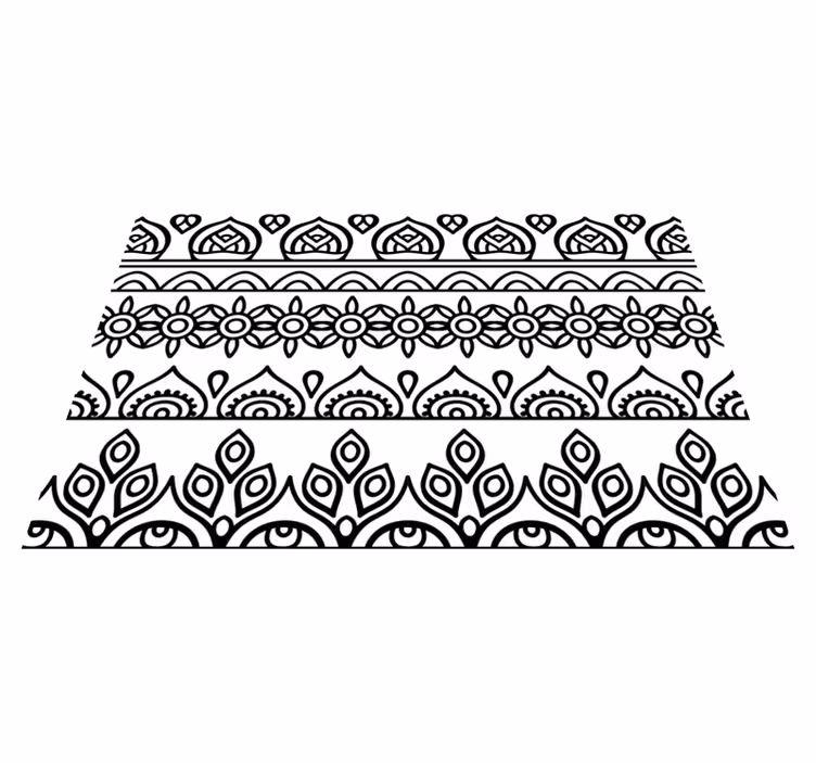 Naproane de textură cu model floral - TenStickers