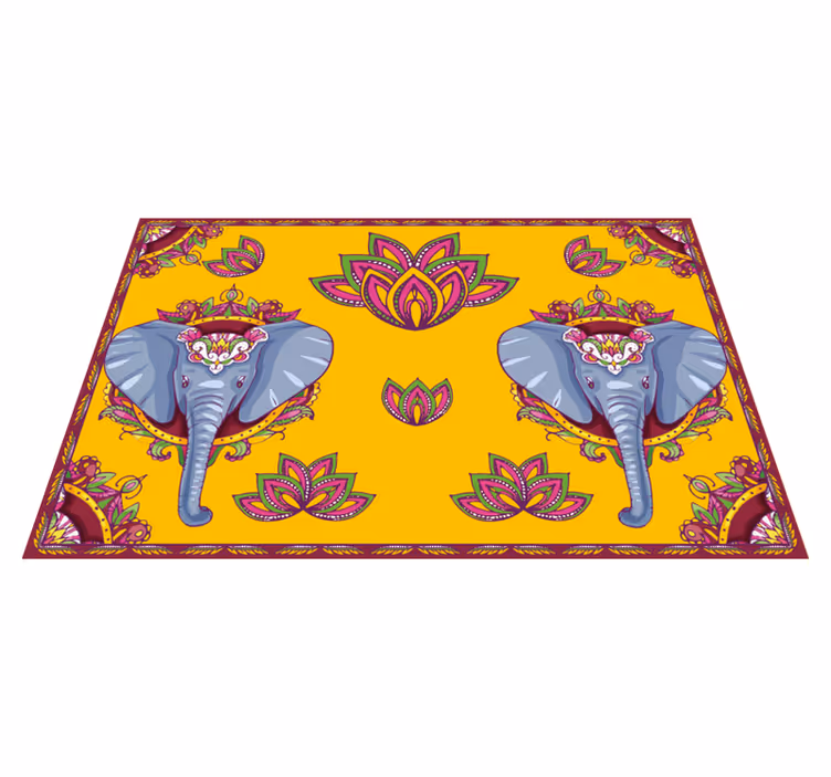 Naproane original cu modele florale de elefant - TenStickers