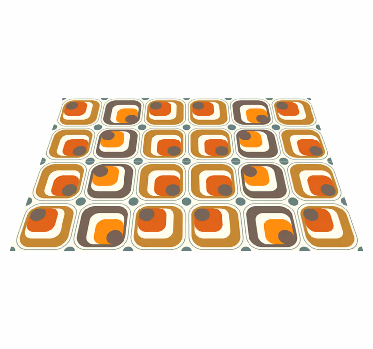 Naproane modern cu pătrate retro decorative - TenStickers