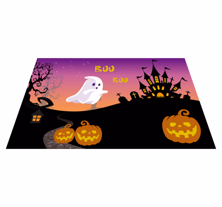 Boo halloween night halloween covoare - TenStickers