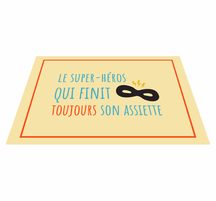Naproane pentru copii inspirație din farfurii de supereroi - TenStickers