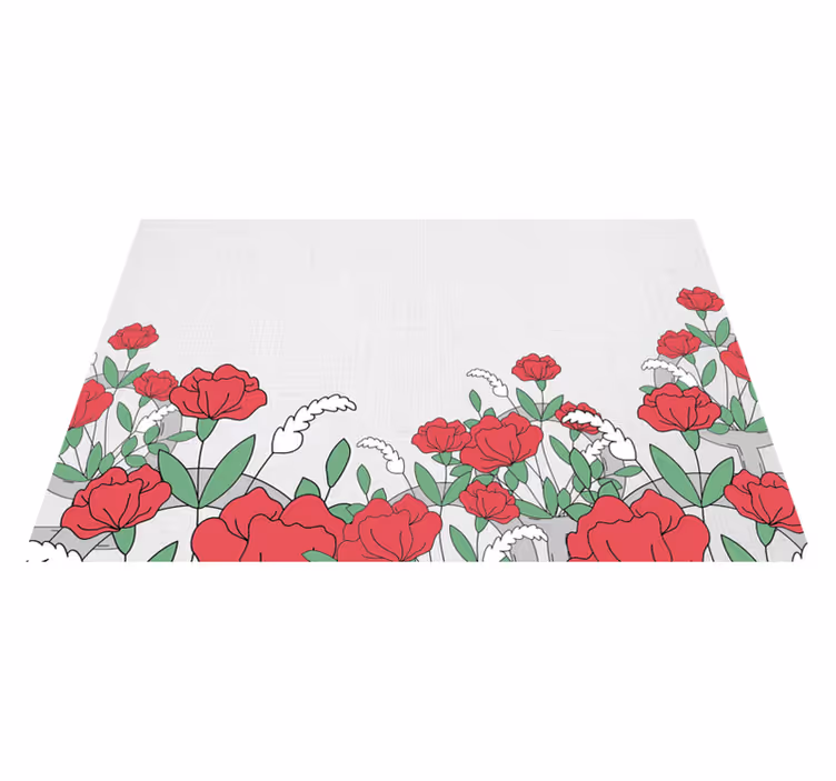 Naproane original cu model floral și frunze - TenStickers