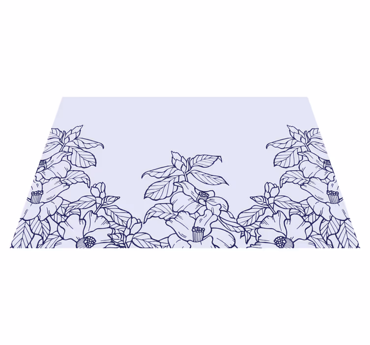 Naproane original cu model floral de margine - TenStickers