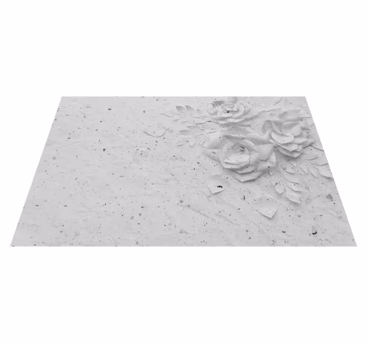 Naproane de textură cu relief floral elegant - TenStickers