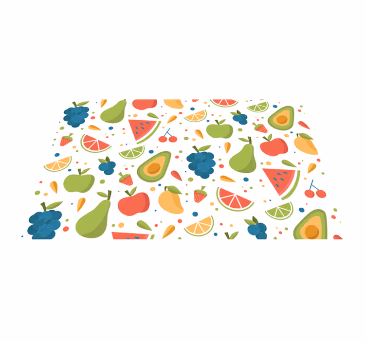 Model de fructe de desene animate placemats originale - TenStickers