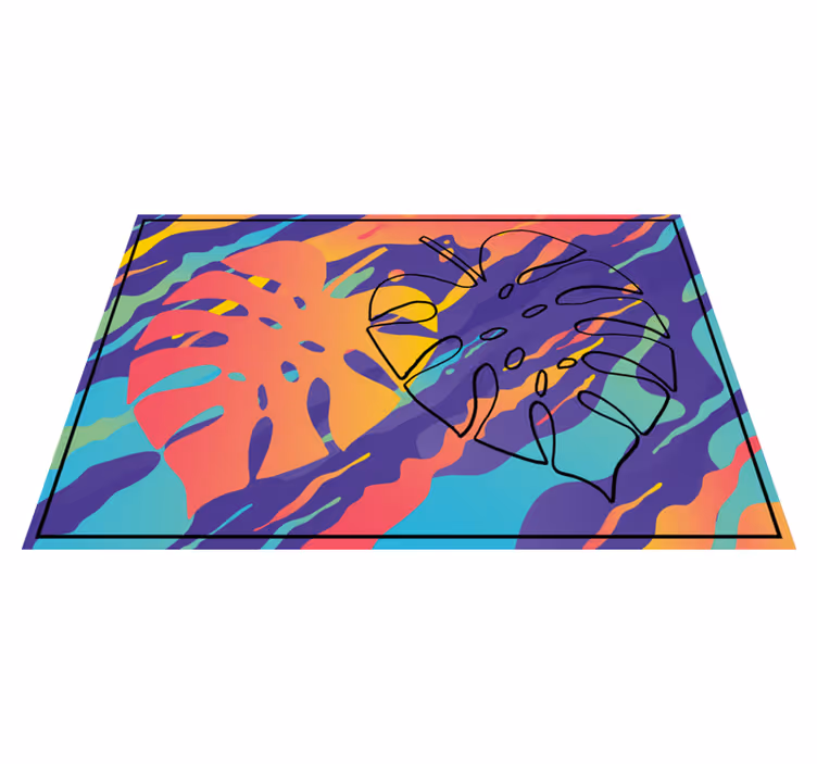 Naproane original cu model colorat de frunze - TenStickers