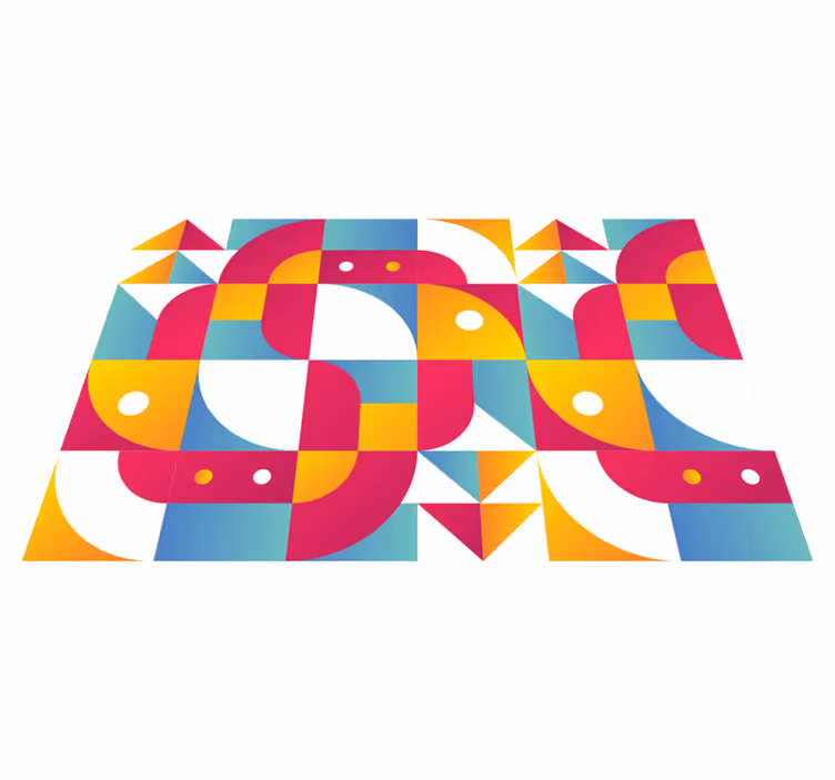 Naproane modern cu modele geometrice îndrăznețe - TenStickers