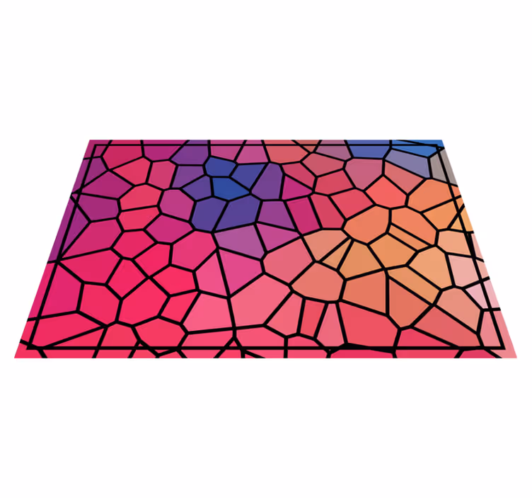 Covorase geometrice originale colorate vibrante - TenStickers
