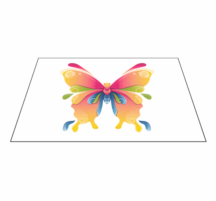 Naproane original cu motif colorat de fluturi - TenStickers