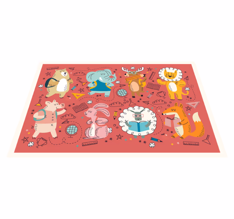 Naproane pentru copii prieteni colorati de animale - TenStickers