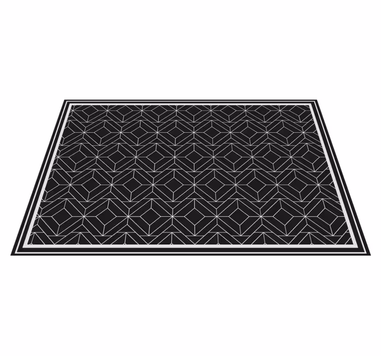 Naproane modern suprafață neagră geometrică - TenStickers