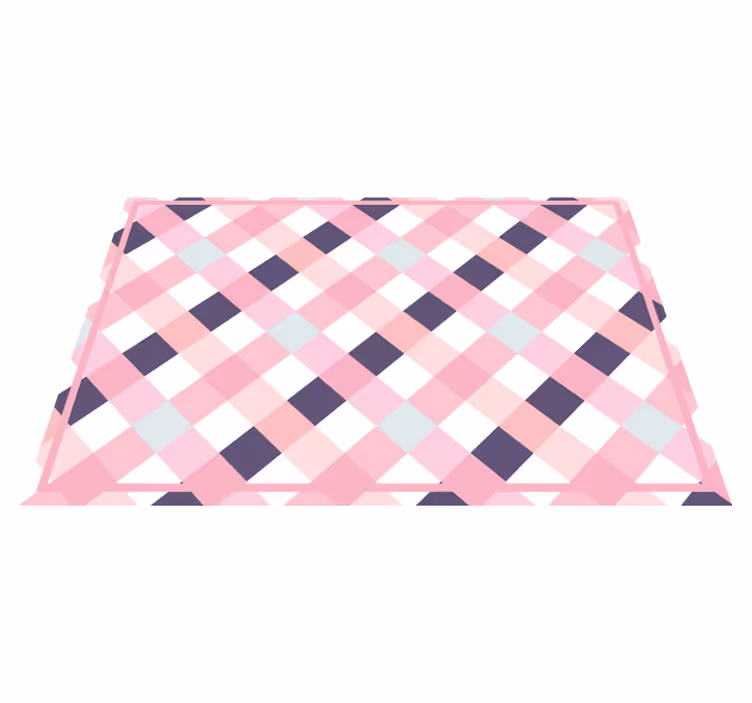 Naproane de textură cu model tartan în nuanțe blânde - TenStickers