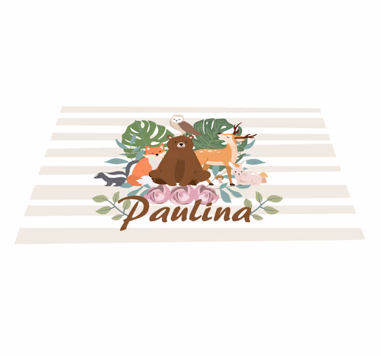 Naproane pentru copii adunarea animalelor jucăușe - TenStickers