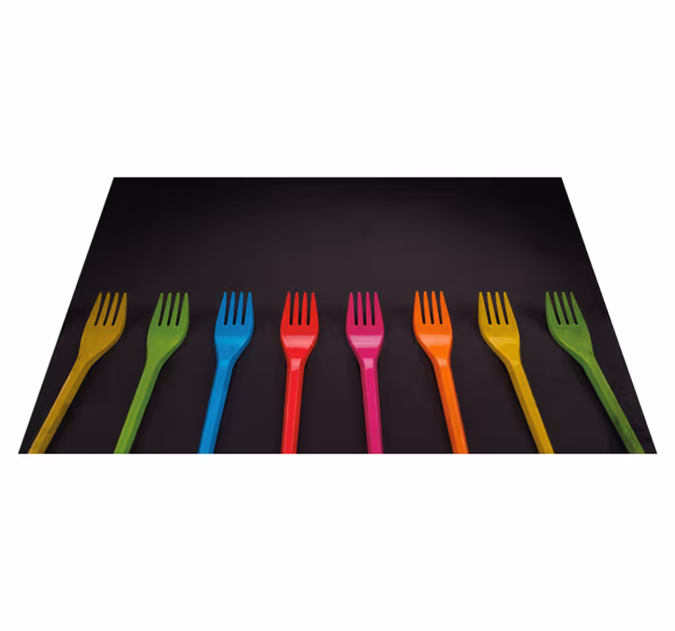 Naproane pentru copii colecția de furculițe colorate - TenStickers