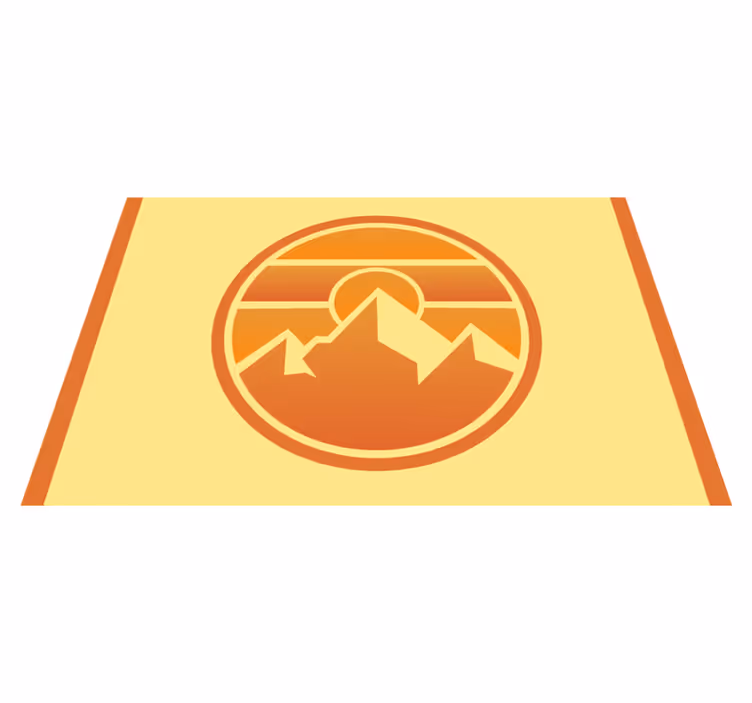 Naproane modern silueta apus de munte - TenStickers