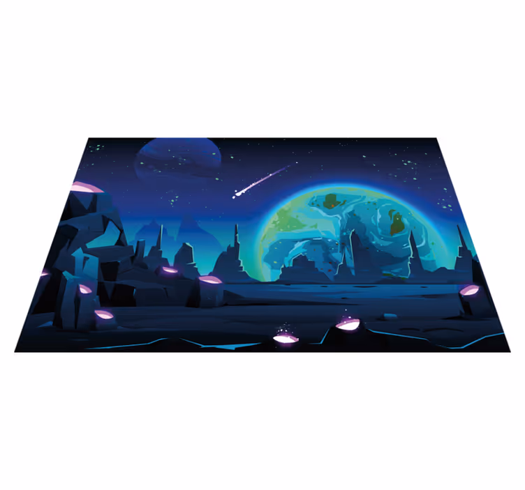 Naproane modern peisaj cosmic - TenStickers