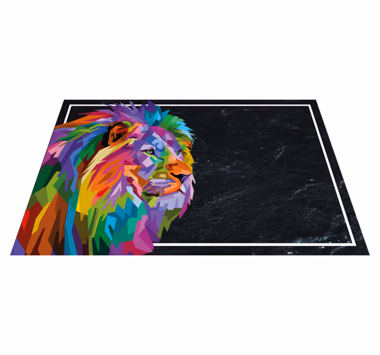 Naproane original fața colorată a leului - TenStickers