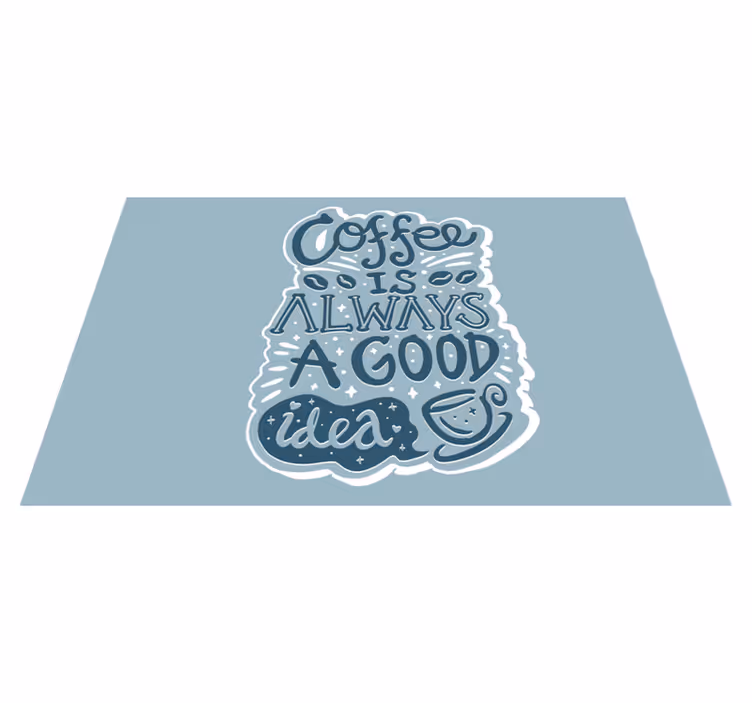 Naproane cu texte citate inspiraționale despre cafea - TenStickers