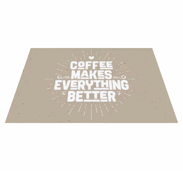 Naproane cu texte citate motivaționale despre cafea - TenStickers