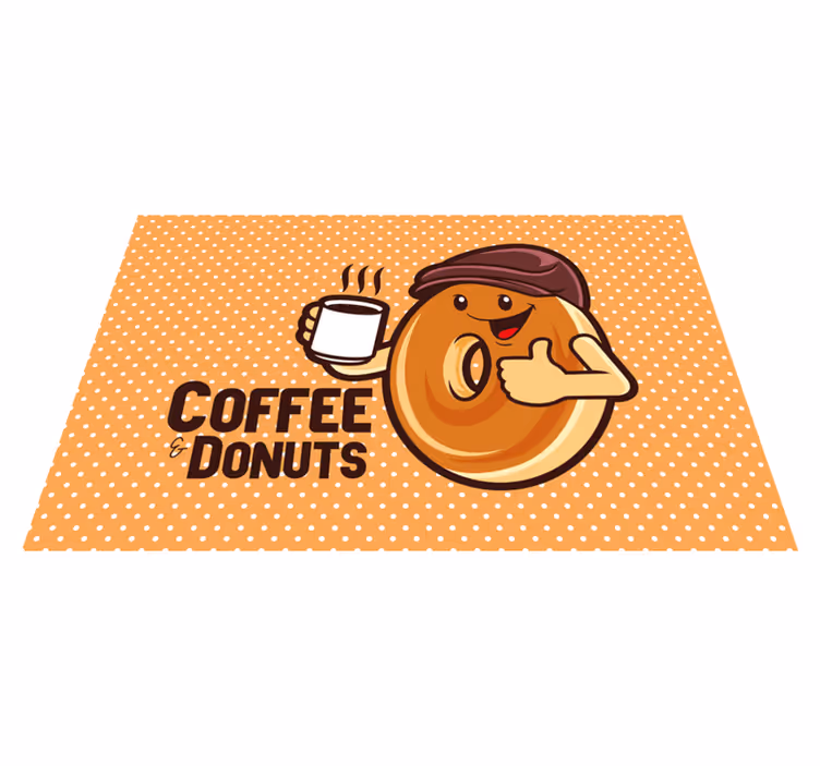 Naproane pentru copii personajul fericit donut - TenStickers