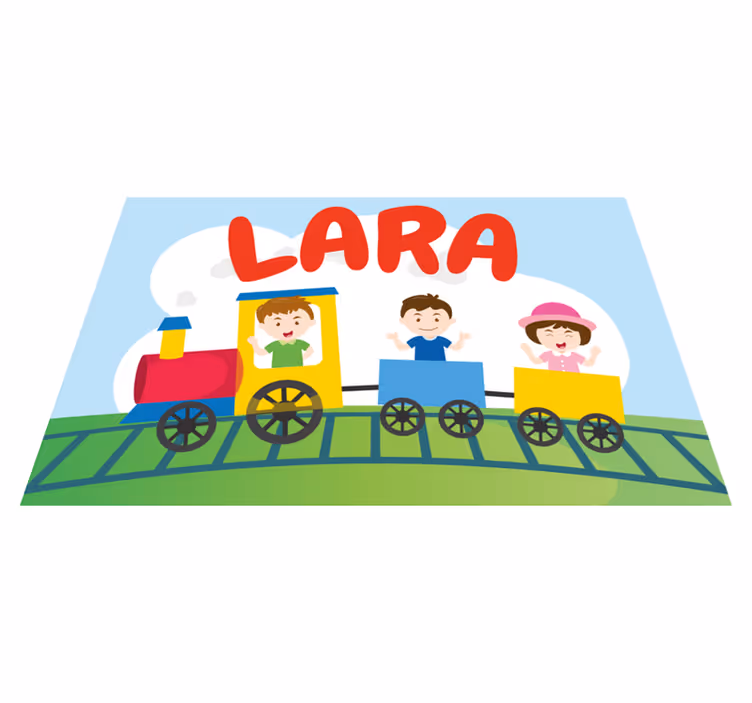 Naproane pentru copii ilustrație cu trenulețe - TenStickers