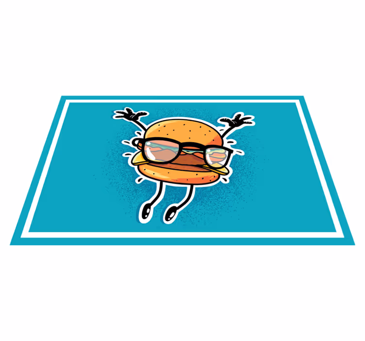 Naproane pentru copii personaj hamburger săltăreț - TenStickers