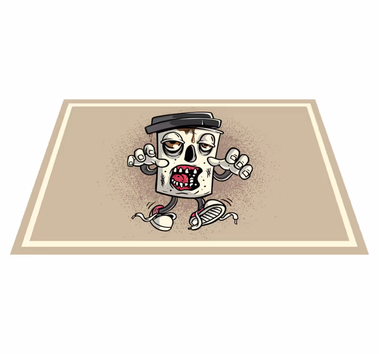 Cafea zombie graffiti placemats originale - TenStickers