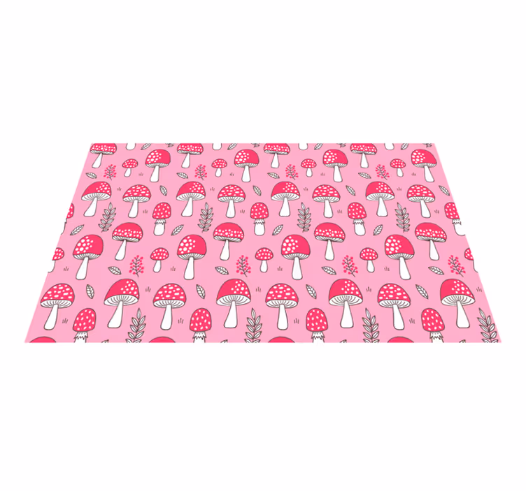 Naproane original cu motiv vibrant de ciuperci - TenStickers