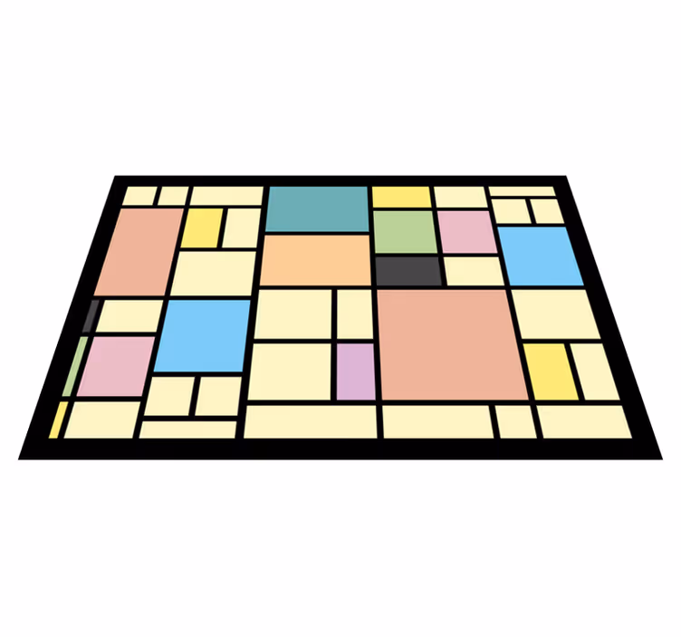 Naproane modern cu model abstract geometric - TenStickers