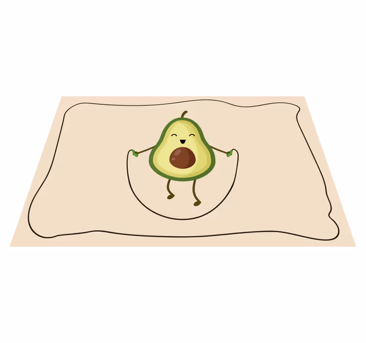 Naproane pentru copii salopetă avocado fericit - TenStickers