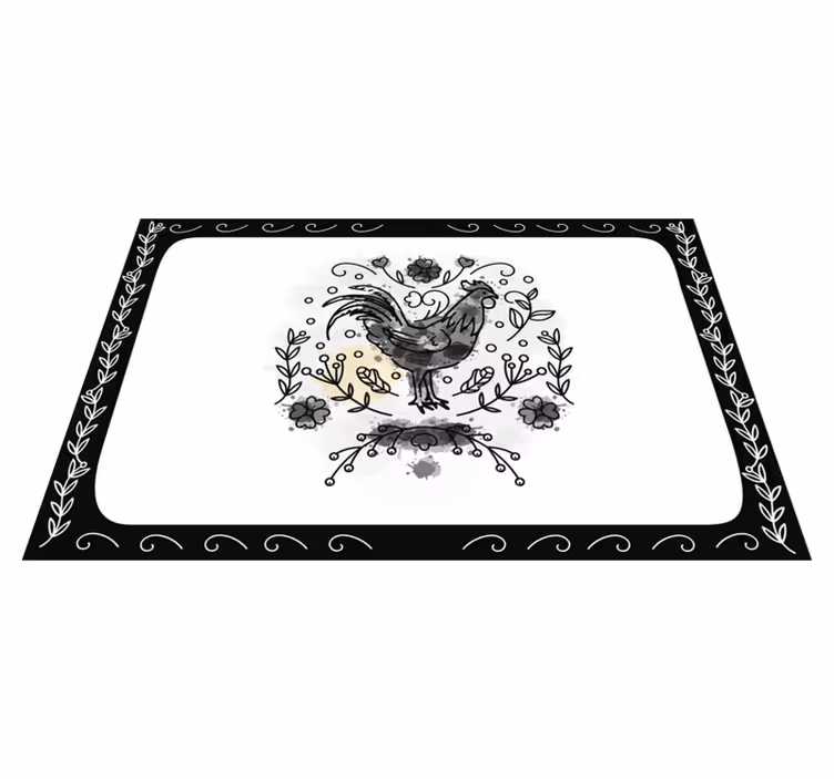 Naproane modern ilustrație elegantă de cocoș - TenStickers