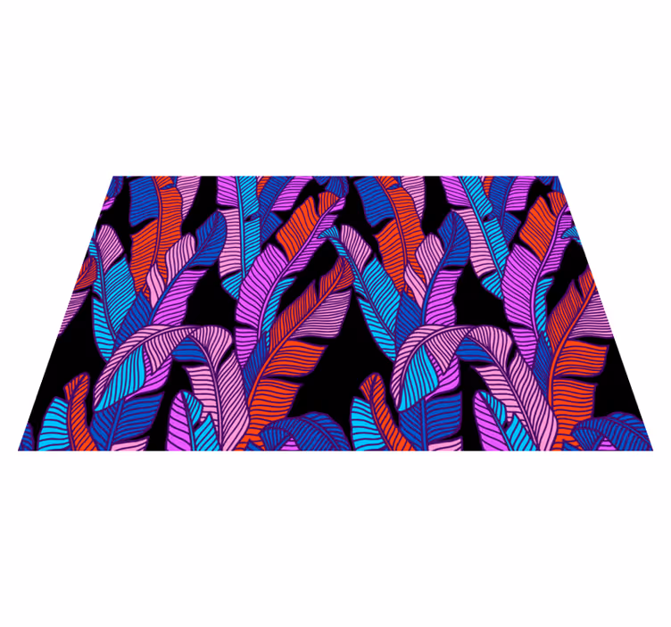 Naproane de textură cu motive colorate de frunze - TenStickers