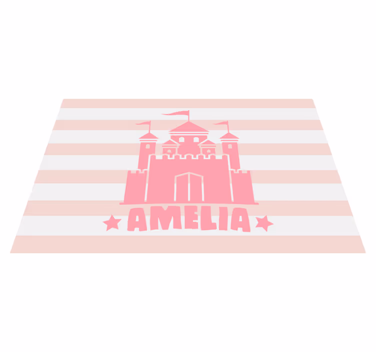Naproane pentru copii castel cu steaguri - TenStickers