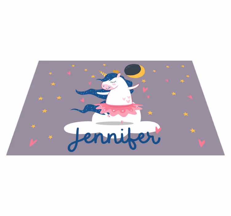 Balerine unicorn cloud huse personalizate - TenStickers