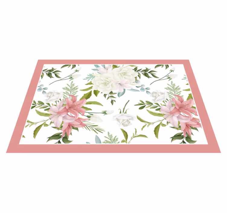 Naproane original cu model floral central - TenStickers
