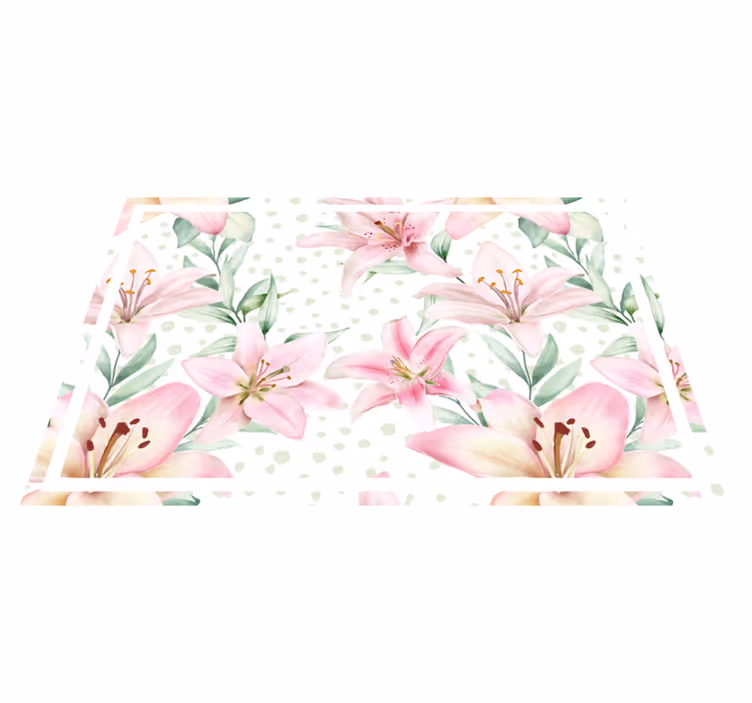 Naproane original aranjament floral cu crini - TenStickers