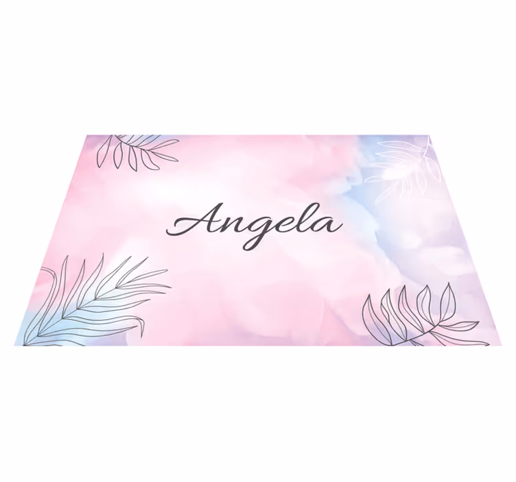 Naproane cu nume platou floral elegant - TenStickers