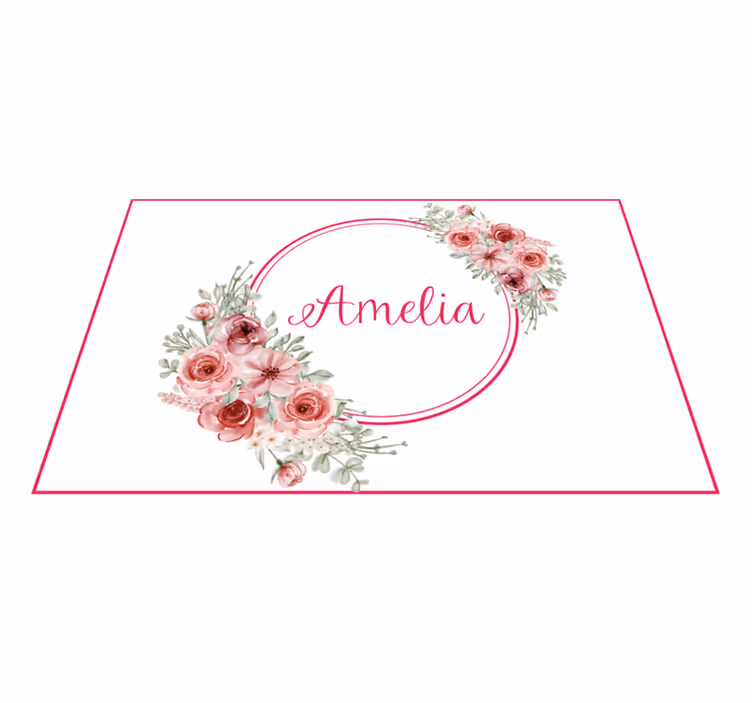 Naproane cu nume creație botanică personalizată - TenStickers