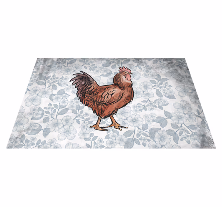 Naproane original ilustrație cu pui rustic - TenStickers