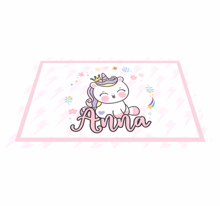 Naproane pentru copii ilustrație drăguță cu unicorni - TenStickers