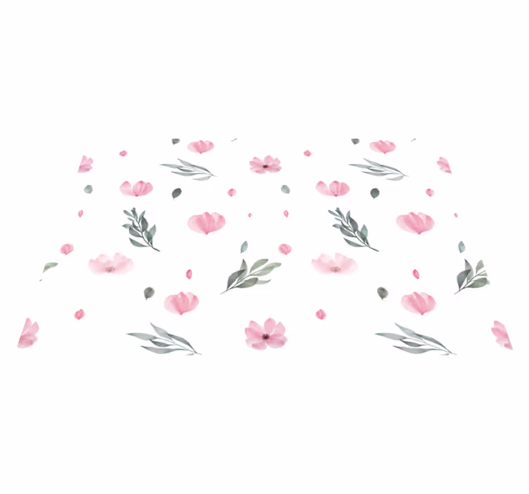 Naproane de crăciun cu model floral în nuanțe delicate - TenStickers