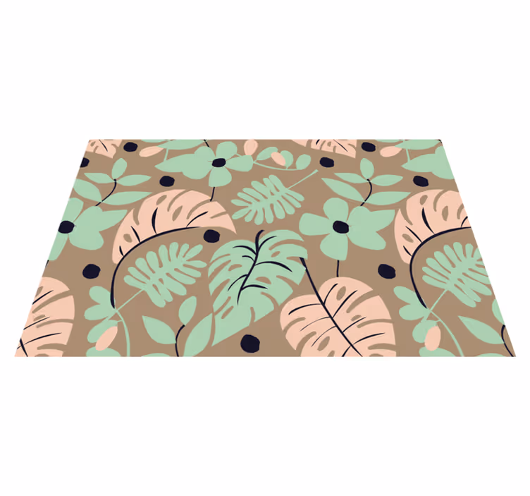 Naproane modern cu fundal floral botanic - TenStickers