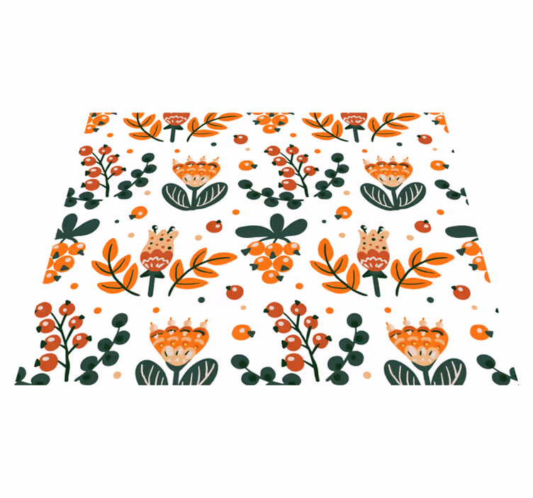 Naproane original aranjament botanic cu frunze - TenStickers