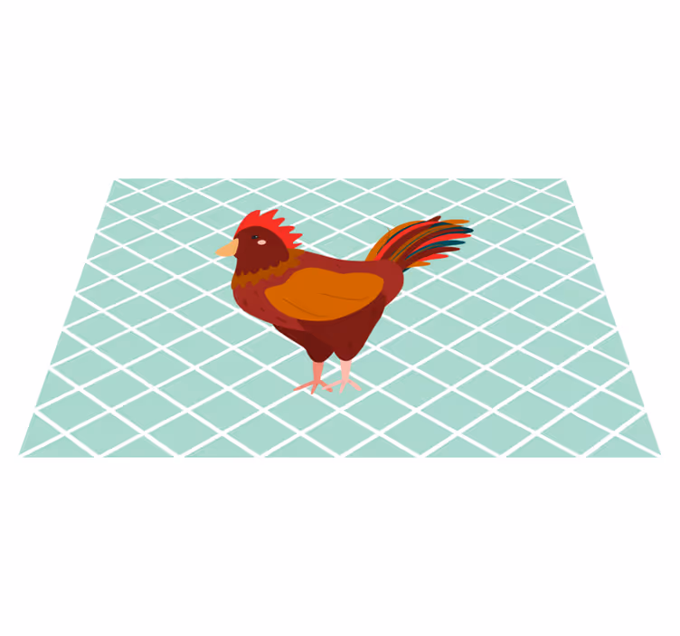 Naproane original ilustrație fermecătoare cu cocoș - TenStickers