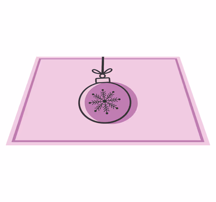 Naproane de crăciun ilustrație ornament fulg de zăpadă - TenStickers