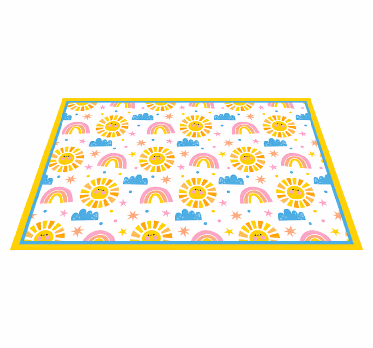 Naproane pentru copii model curcubeu însorit - TenStickers
