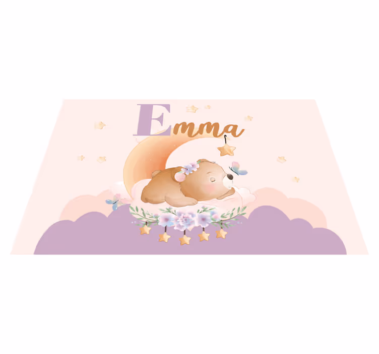 Animale drăguțe poartă cu nume copii huse - TenStickers