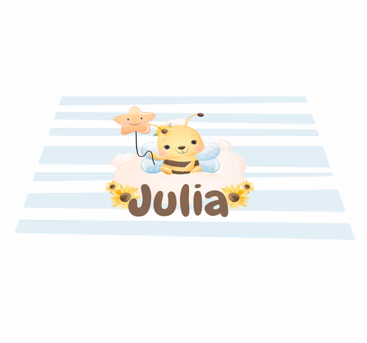 Animale drăguțe albină cu nume copii huse de joc - TenStickers