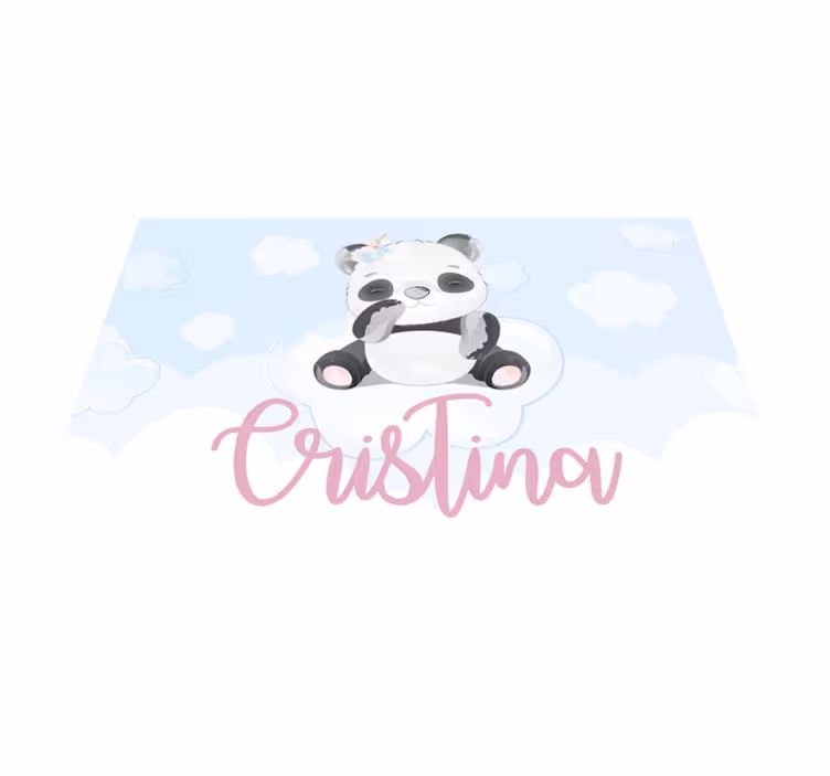 Naproane pentru copii cu personaj panda drăguț - TenStickers